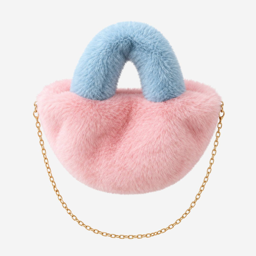DEASSENA-Zweifarbige-Pluesch-Handtasche