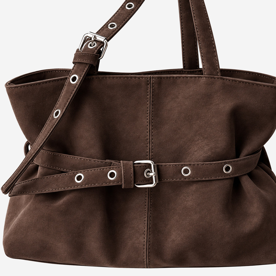 DEASSENA-Schultertasche-mit-Guerteldetail