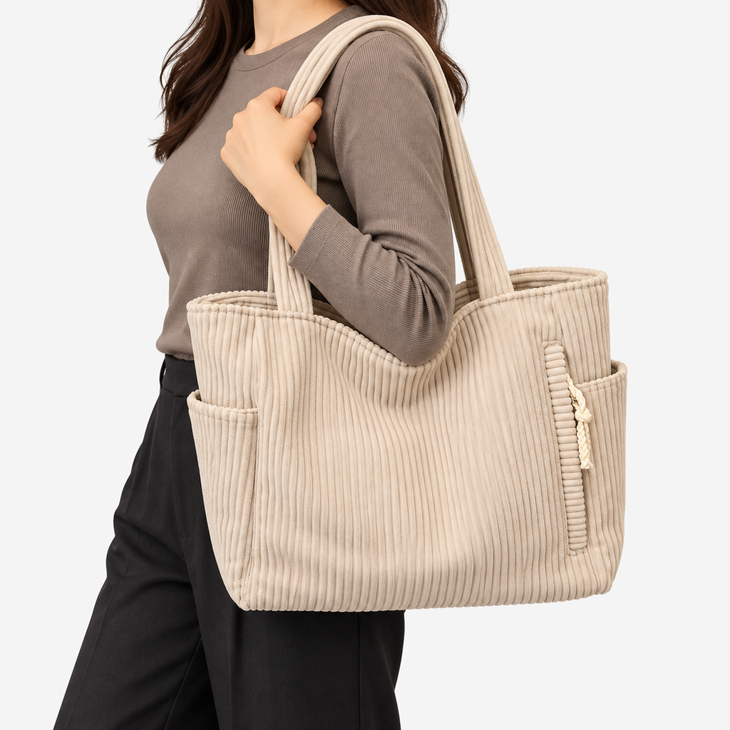DEASSENA-Cord-Shopper-mit-Seitentaschen