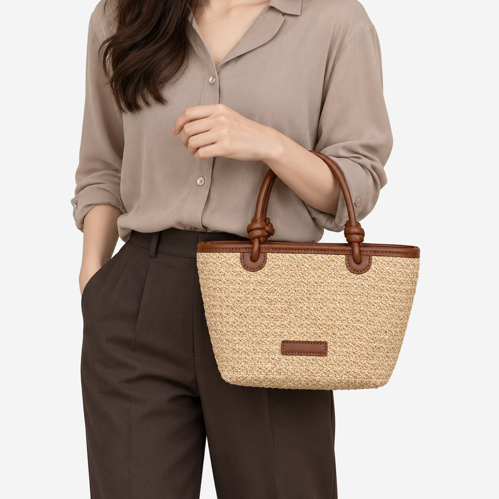 DEASSENA-Geflochtene-Henkeltasche