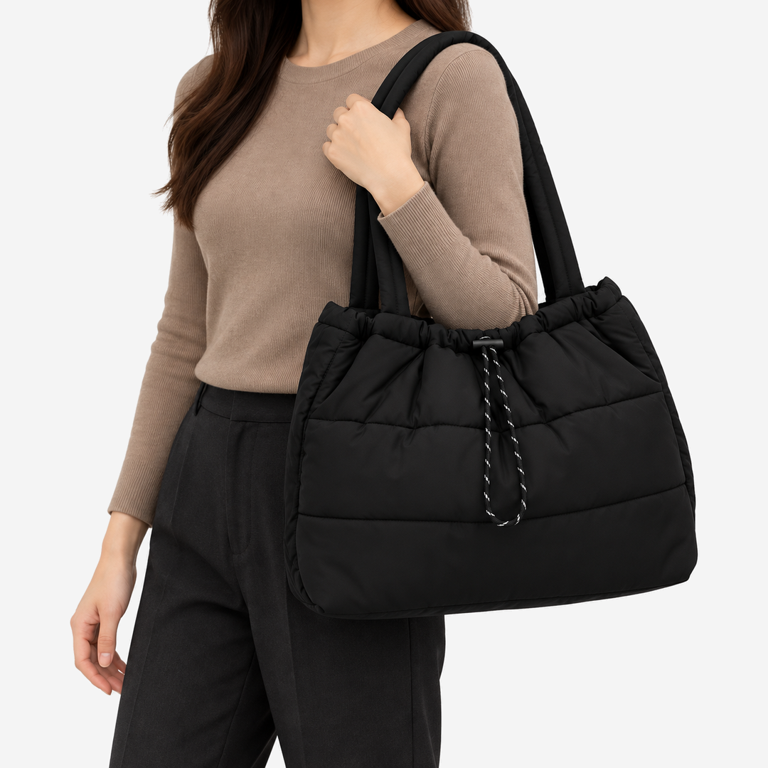 DEASSENA-Gesteppte-Schultertasche
